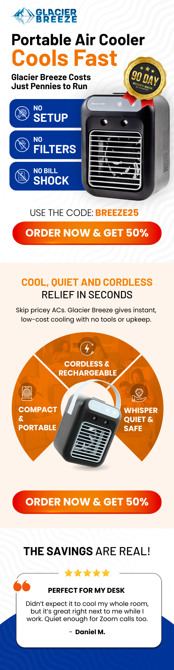 Fresh and Cool Breeze Anywhere you go! 60% Discount Available
